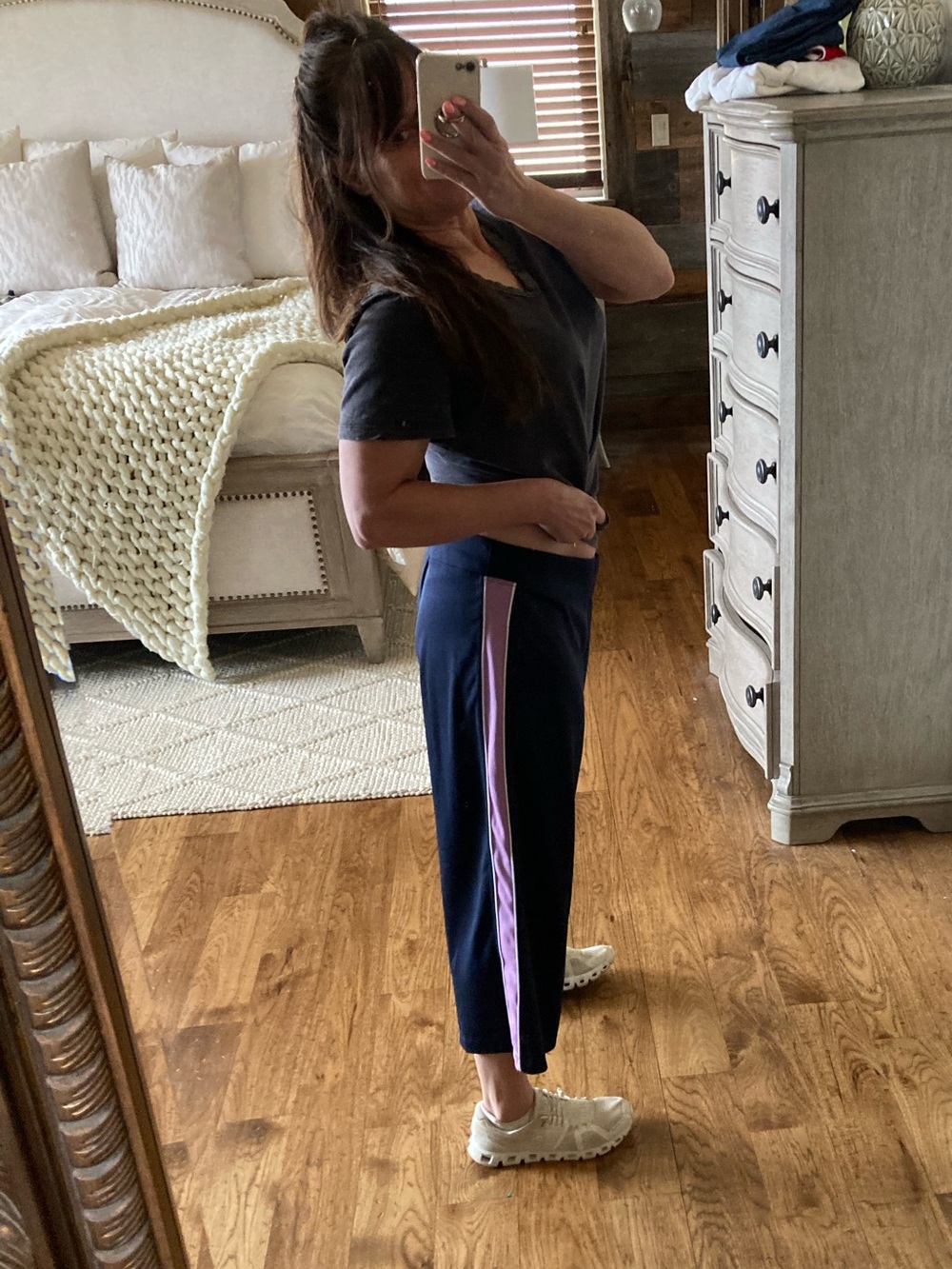 SJB Active Vintage Y2K Capri Cropped Retro Activewear Track Pants